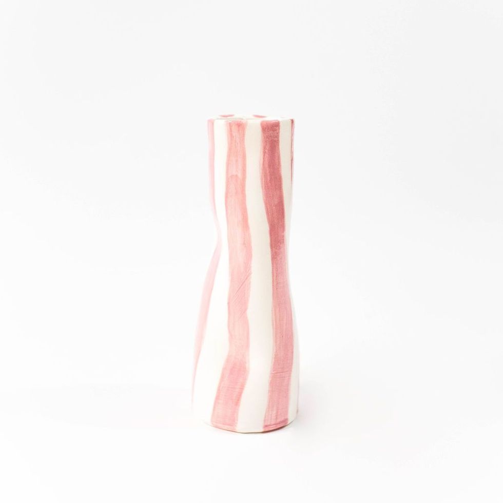 Stripey, Squiggly Stem Vase