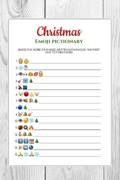 Christmas Song Emoji Pictionary