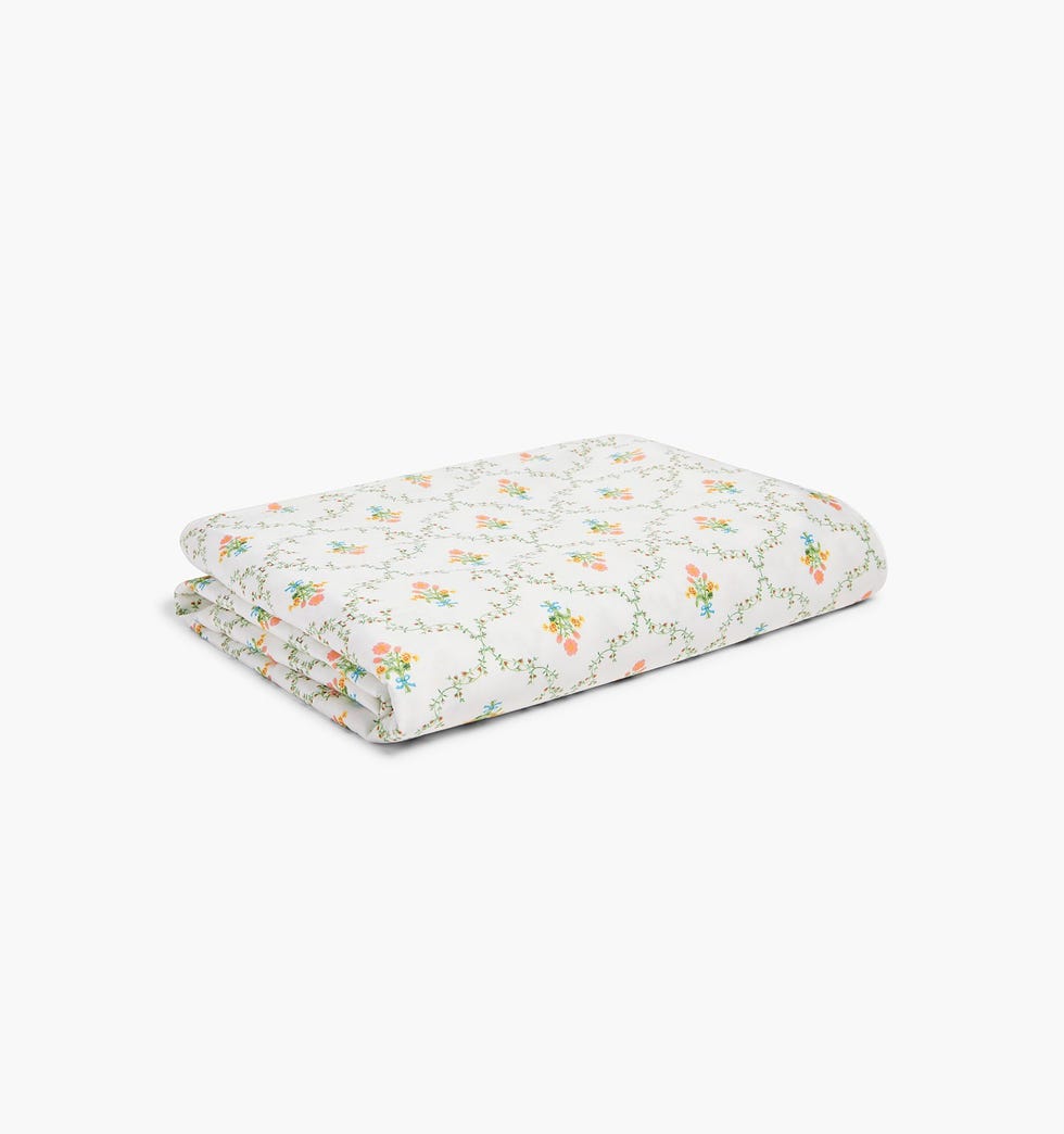 Hill House Home Pastel Trellis Fitted Sheet - Pastel Trellis - Size Full