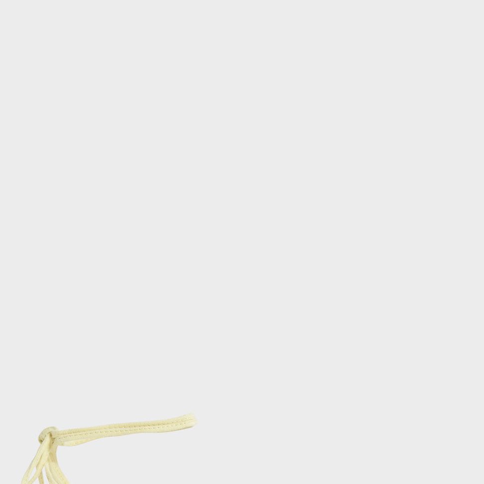 Knotted Tie-Around Sandals - Yellow