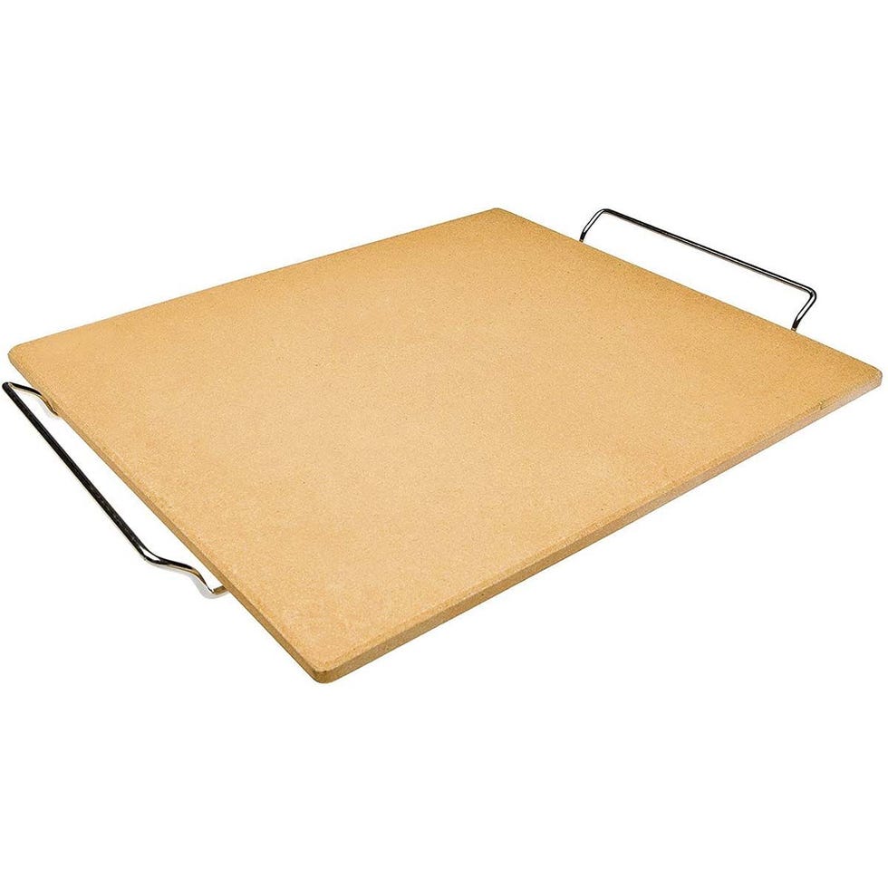 Piedra para pizza rectangular con asas