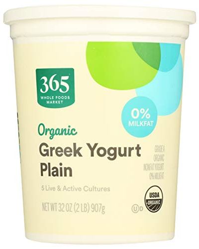 Greek Plain Non Fat Organic Yogurt 