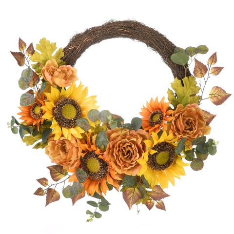 35 Stylish Fall Wreaths - Door Decorations with Fall Color Palettes