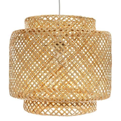 Lámpara de bambú