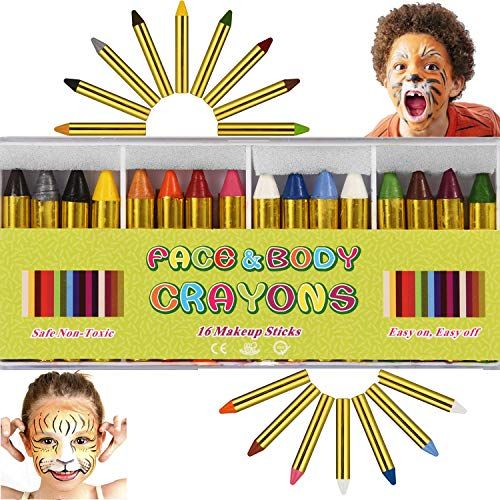 Buy 16-Makeup Sticks Face Painting Kit for Kids I Face Painting