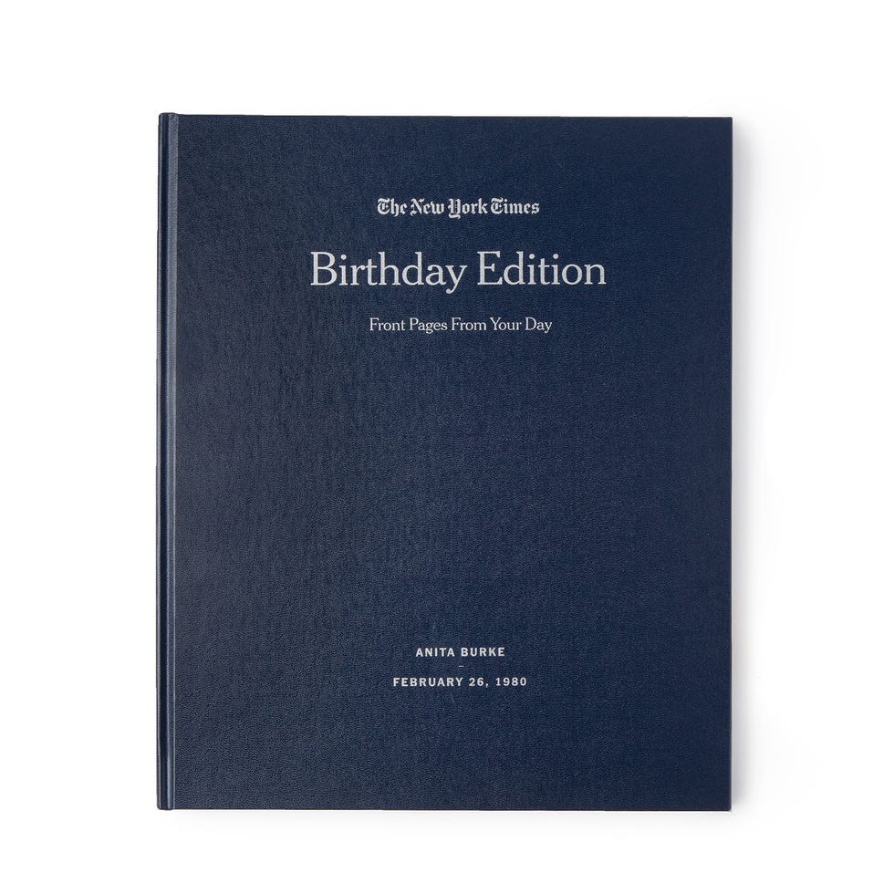 New York Times Custom Birthday Book