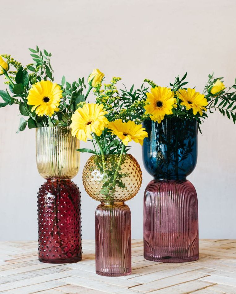 Retro Glass Vases, Graham and Green, From £35