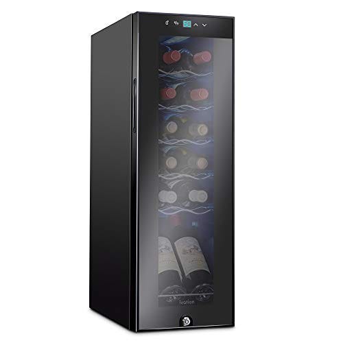 Ivation 12 Bottle Compressor Wine Cooler 