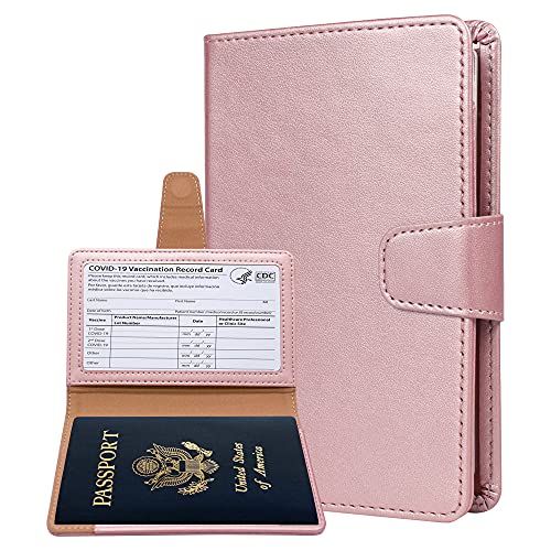 Passport Holder Phone Case Two Labrador Retrievers And Frisbees Stylish Pu Leather Travel Accessories Leather Passport Holder Case For Women Men