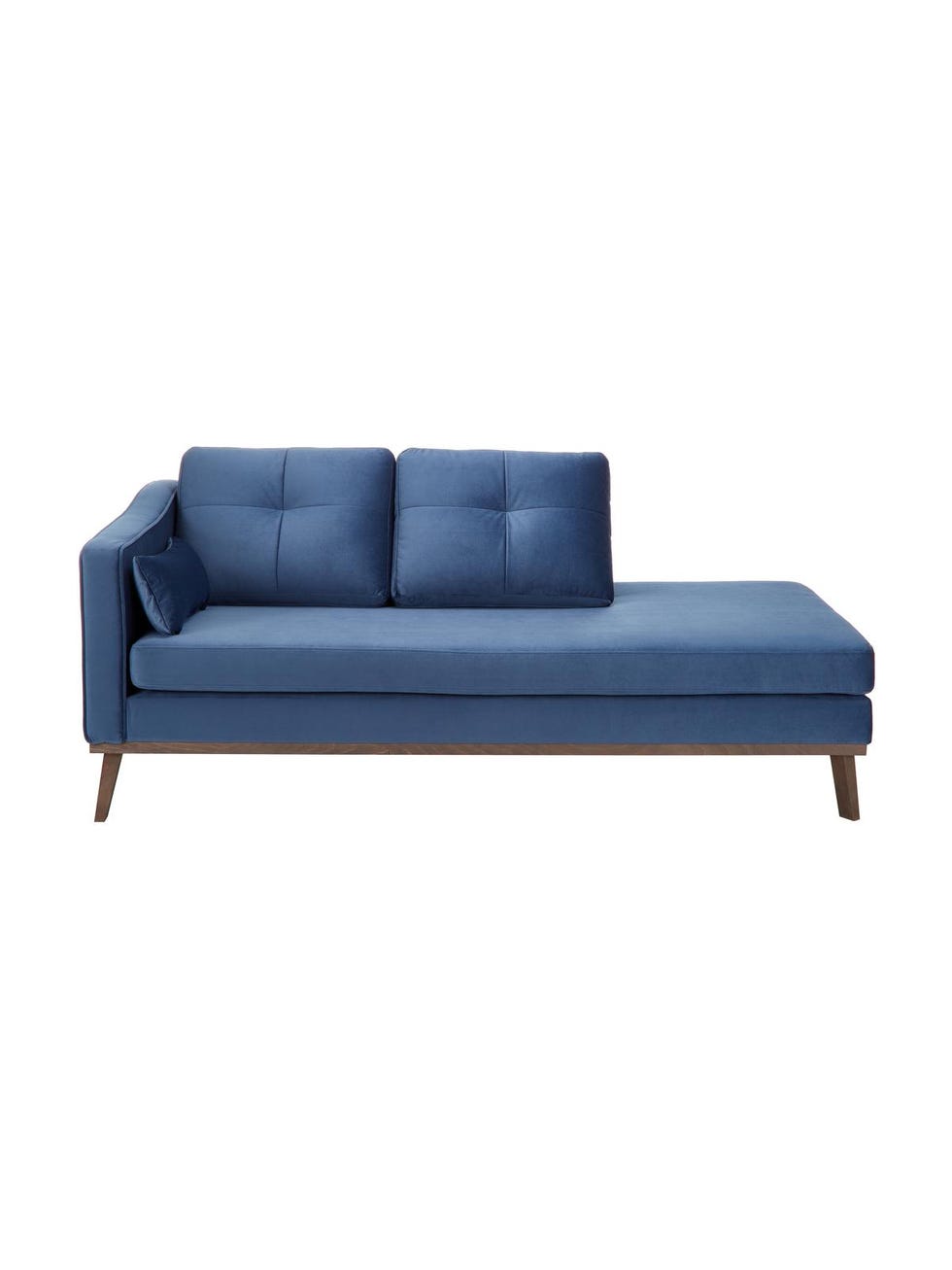 Diván de terciopelo azul