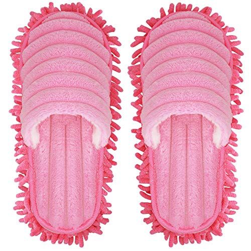 Pink Mop Slippers