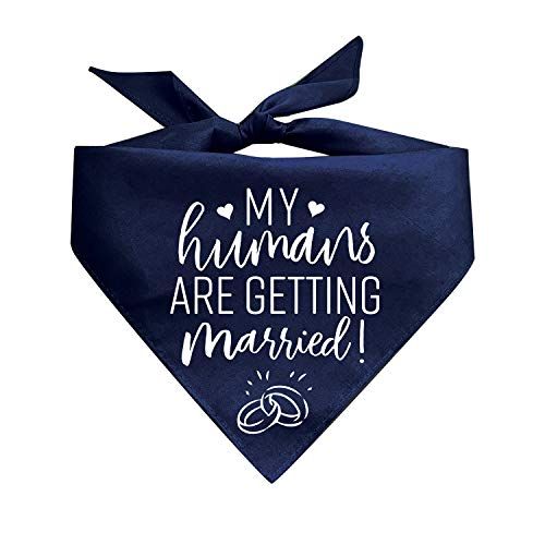 "My Humans Are Getting Married" Pet Bandana