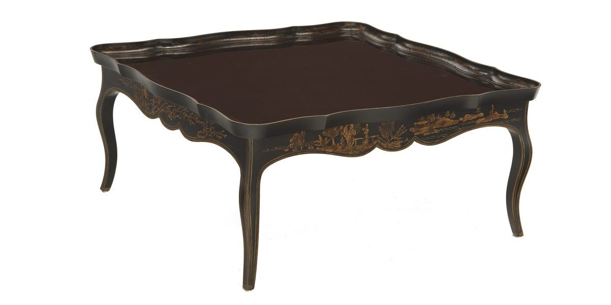 Japanned Lacquer Square Cocktail Table