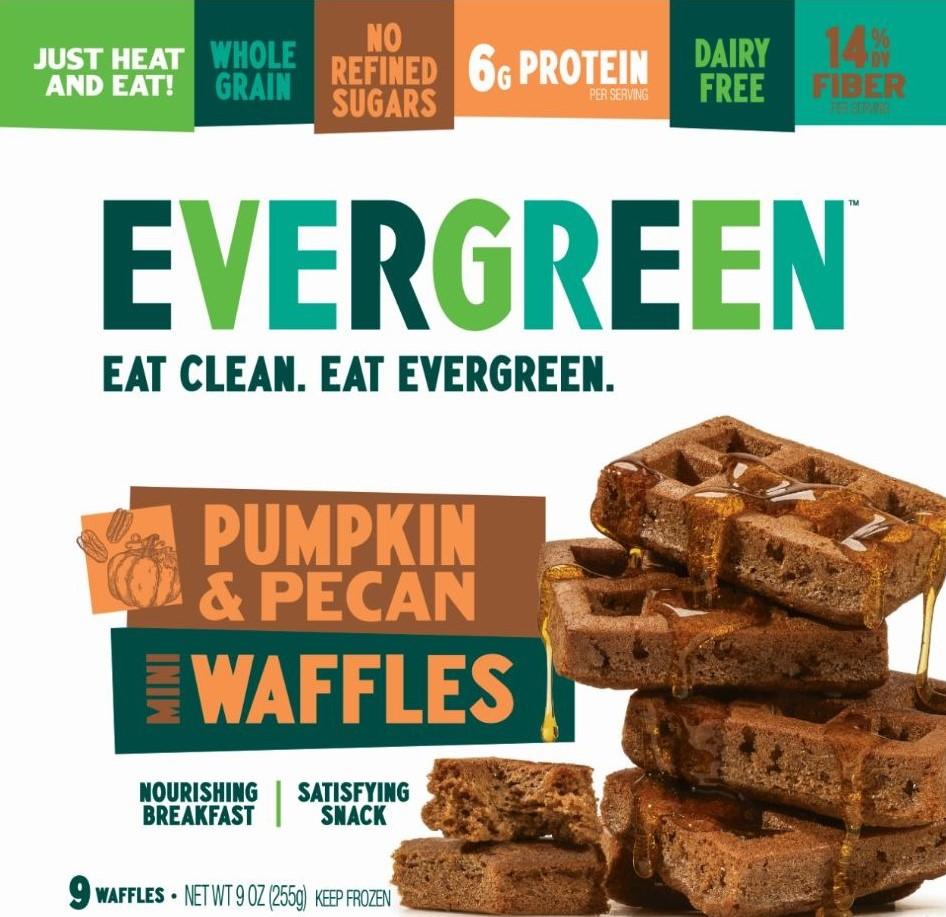 Pumpkin & Pecan Frozen Mini Waffles