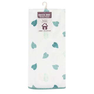 Botanical Print Microfiber Dish Towel