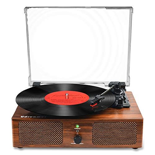 Vinyl Record Player Wireless Turntable with Built-in Speakers 