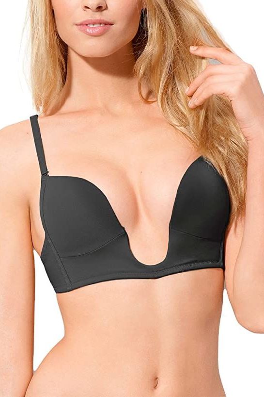 Solving Deep V & Backless Dress  Do you have a deep V neckline and a backless  dress, but no bra? Plunge Into Extreme Boost Bra to the rescue! Also, just  because