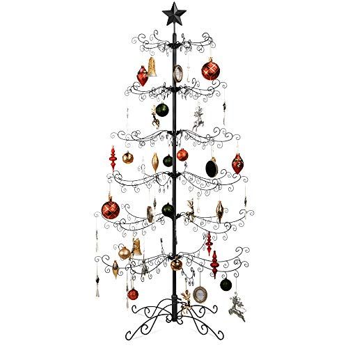6-foot Wrought Iron Ornament Display Christmas Tree