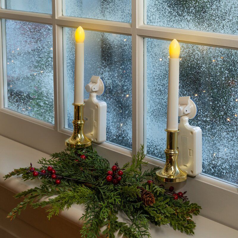 Solar-Powered Window Flameless Candles (Set of 4)