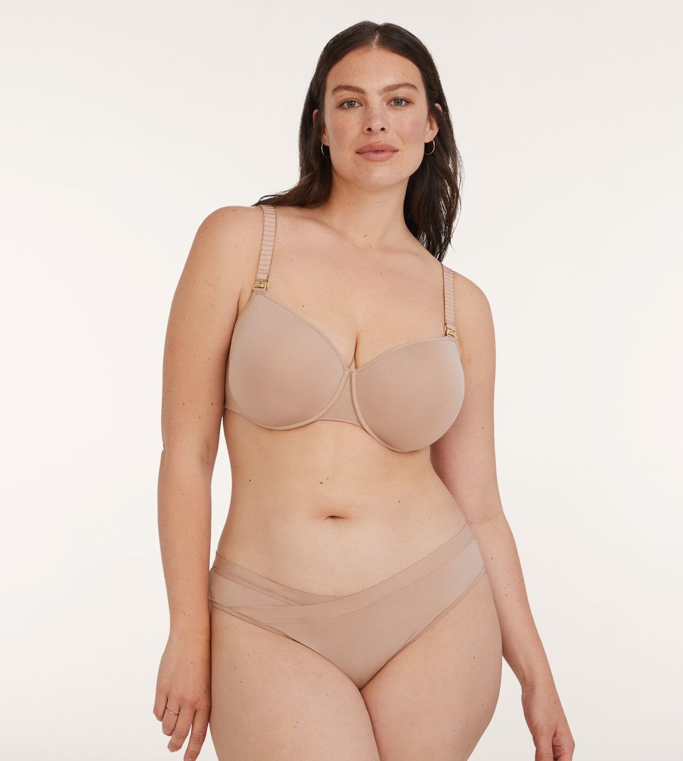 Seamless Strapless Nursing Bra with Removable Pads by Mothers en Vogue  (Nude)