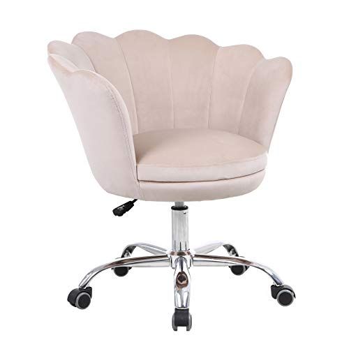 Velvet Upholstered Shell Chair 