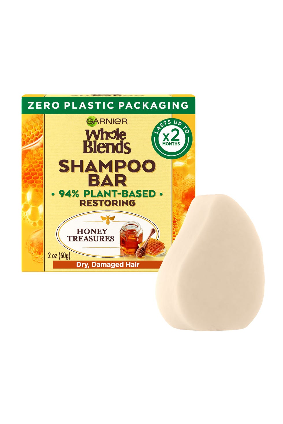 Garnier Whole Blends Honey Treasures Restoring Shampoo Bar