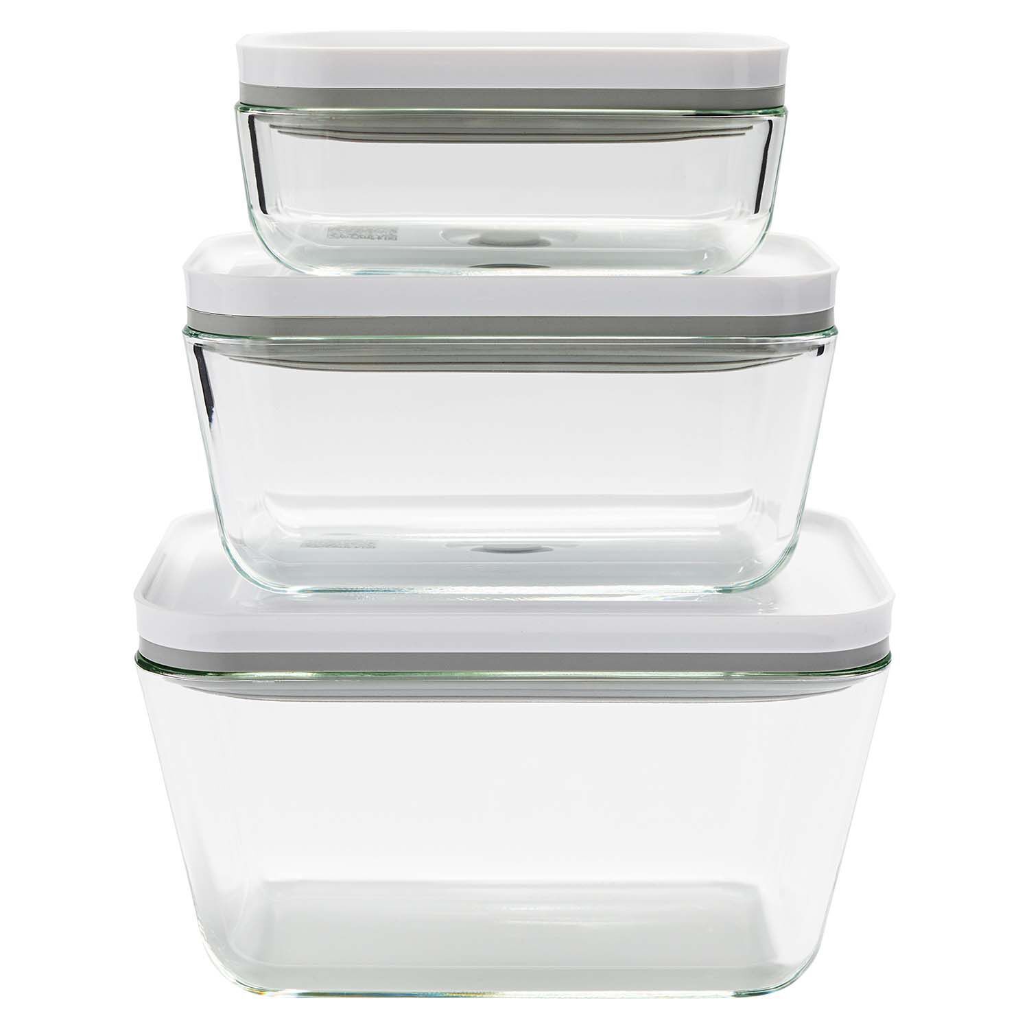 Zwilling Fresh & Save Tall Glass Vacuum Container, Set of 3