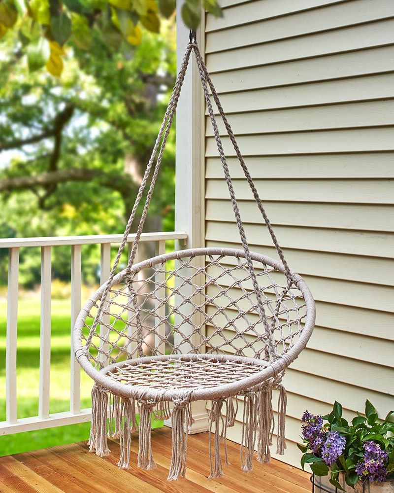 Macramé Indoor/Outdoor Hanging Chair