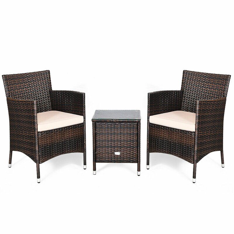 Beige Ailith Wicker/Rattan for Two