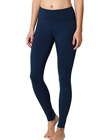 Heath yoga navy blue super warm leggings with pockets