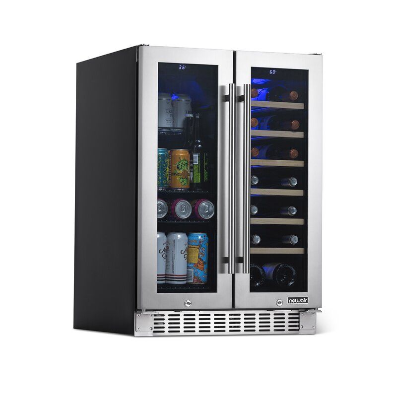 NewAir 18-Bottle and 18-Can Dual-Zone Fridge