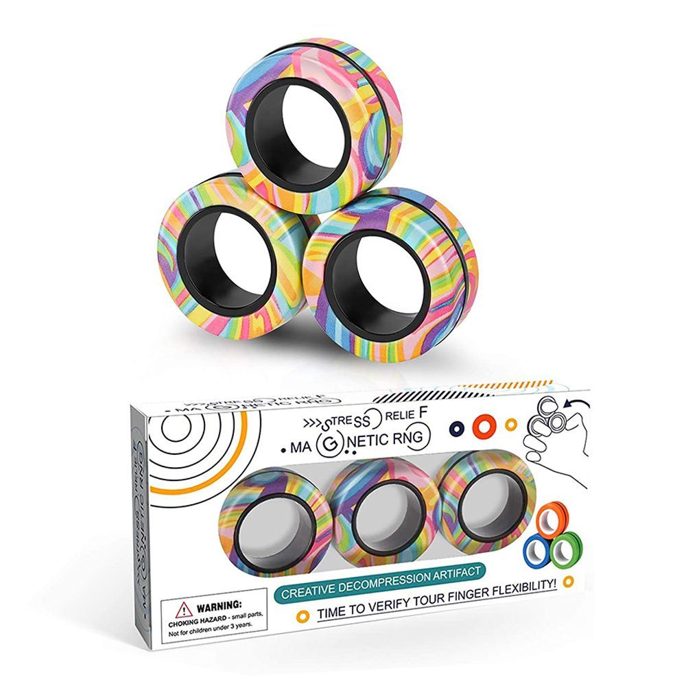 Magnetic Rings Fidget Toy Set]