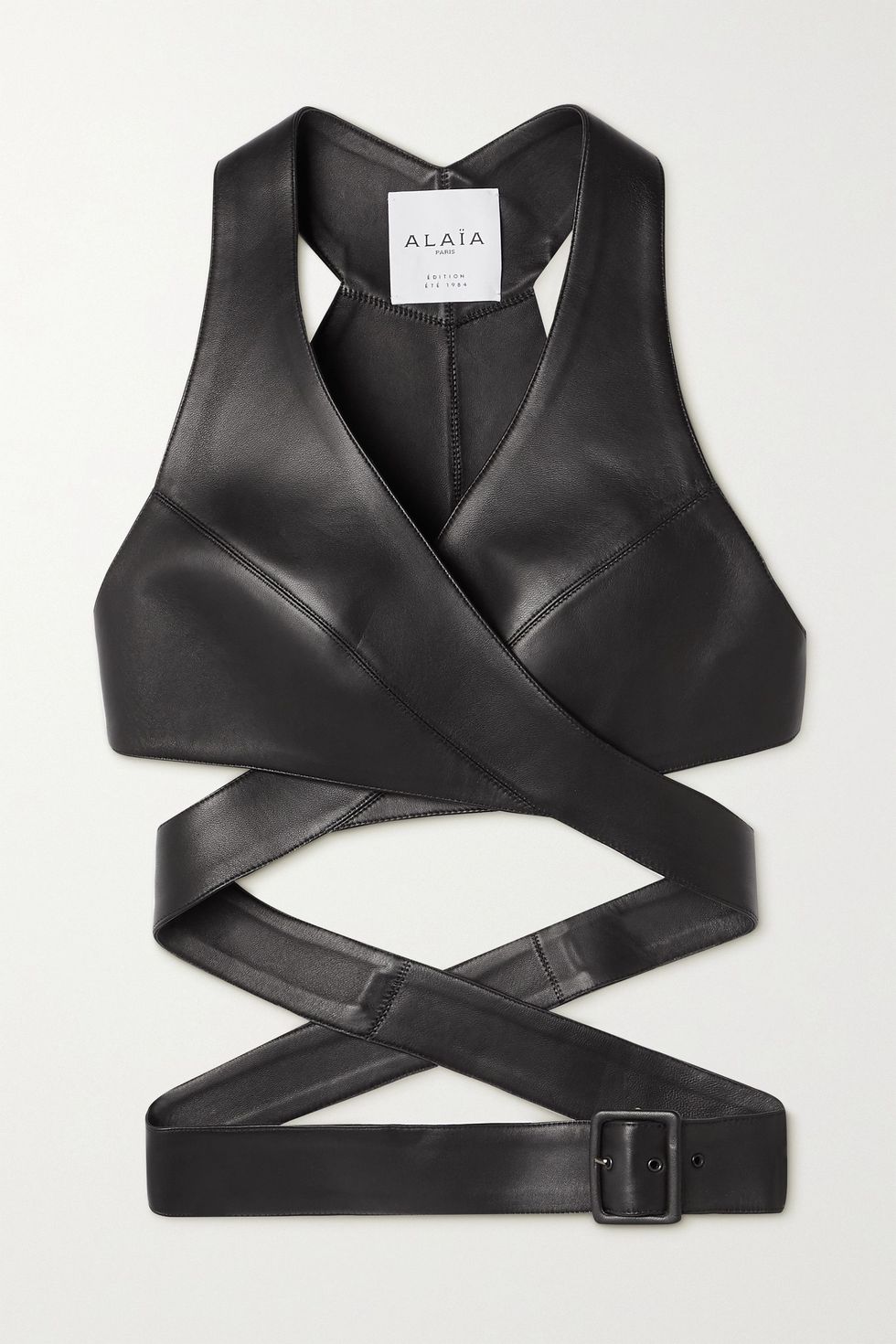 Editions Leather Bustier Top