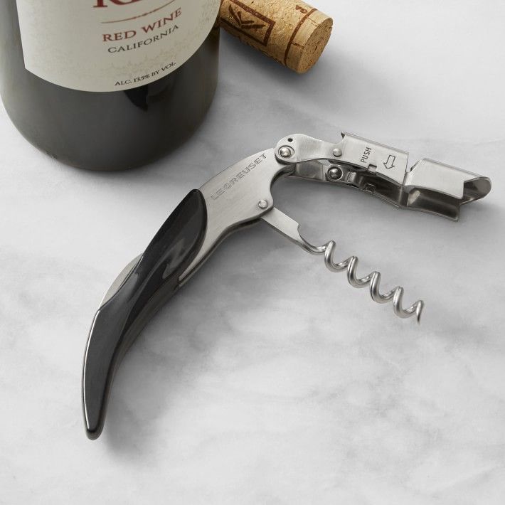 Ilyever Heavy Duty Wing Corkscrew Wine Bottle Opener Luxury Waiter Corkscrew with Bottle Stopper for Wine Enthusiast Waiters 