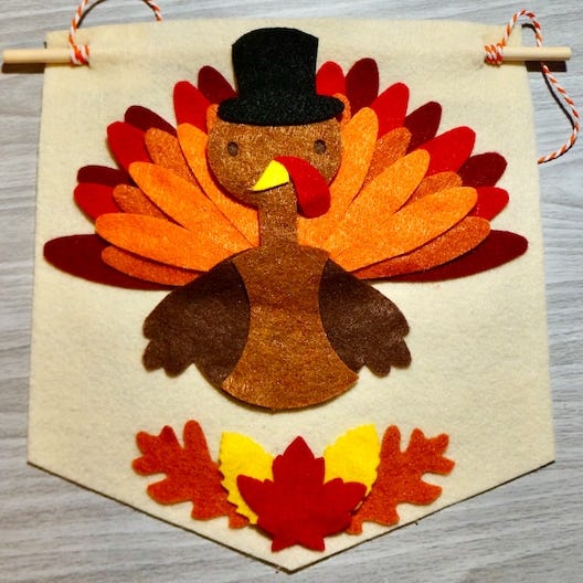 Turkey Banner Craft Kit