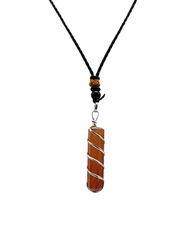 Amazing Gemstone Carnelian Crystal Necklace