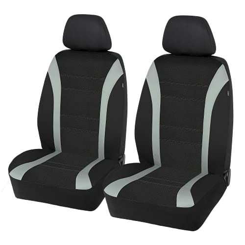 CAR PASS-Universal Wetsuit Waterproof Neoprene Front Car Seat Covers Two Seats Airbag Compatible,Fit for Car,Truck,SUV,sedans,Sporty Design