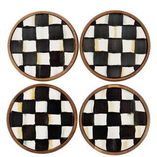 Courtly Check Coasters - Set of Four