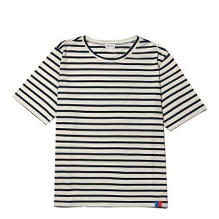 Cream and Navy T-Shirt