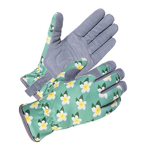 3 Pack Floral Pet Puppy Colorful Gloves for Outside Work or Gardening Fits Most 