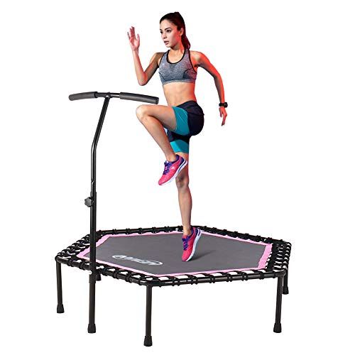 40" Mini Trampoline In-Home Safety Bungee Cover Play  Activity Workout 