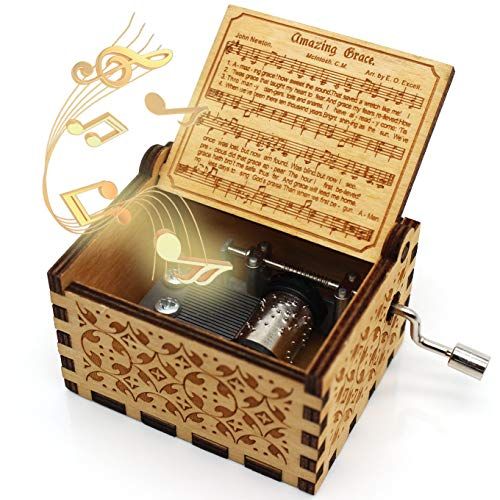 Amazing Grace Wooden Music Box