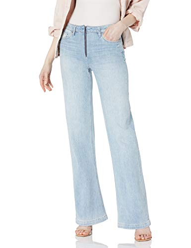 LEENAH Vintage Exposed Front Zipper Jean