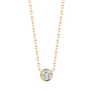 Small Bezel Diamond Necklace Small Bezel Diamond Necklace