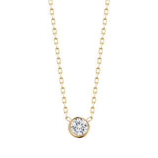 Small Bezel Diamond Necklace