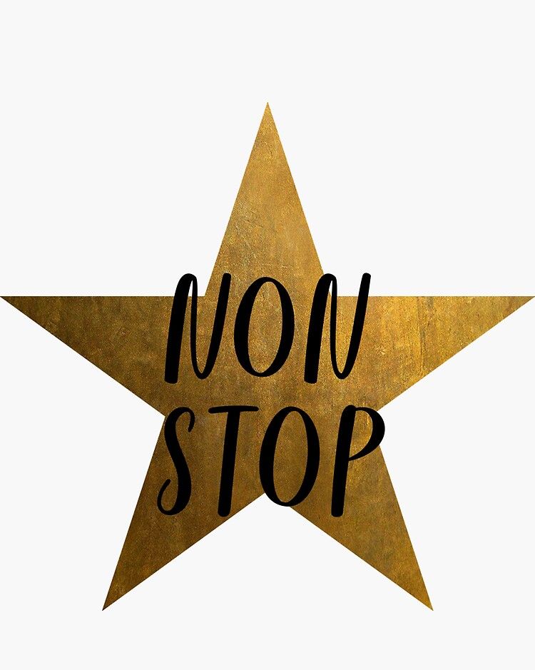 Non-Stop - Hamilton Star Sticker