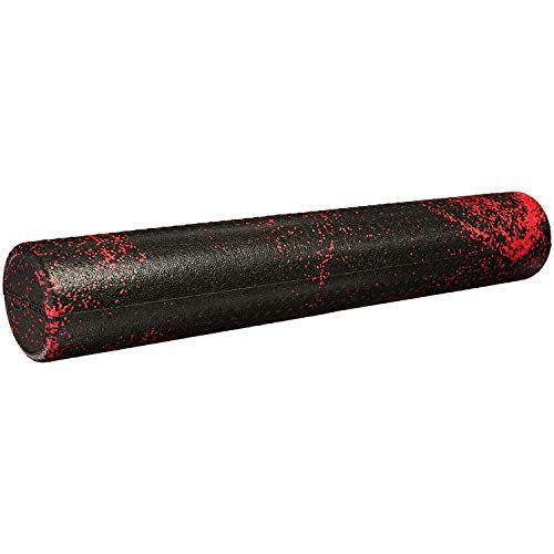 Amazon Basics High-Density Round Foam Roller | 36-inches, Red Speckled
