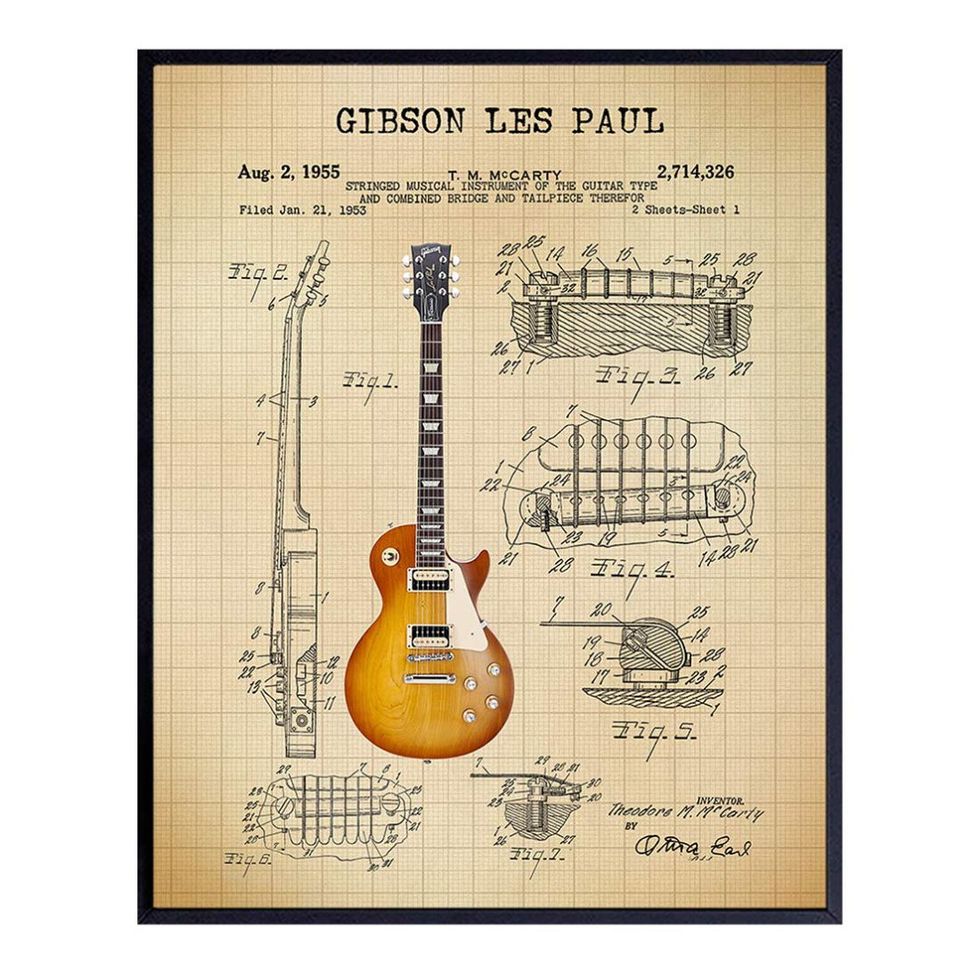 Gibson Les Paul Patent Print