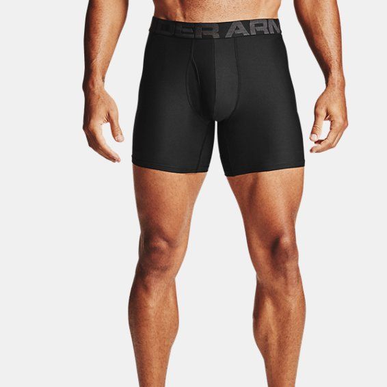 Men's Boxers Under Armour Tech 3in 2 Pack - black