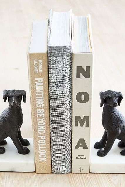 Bronze Dog Book Ends (Set of 2)